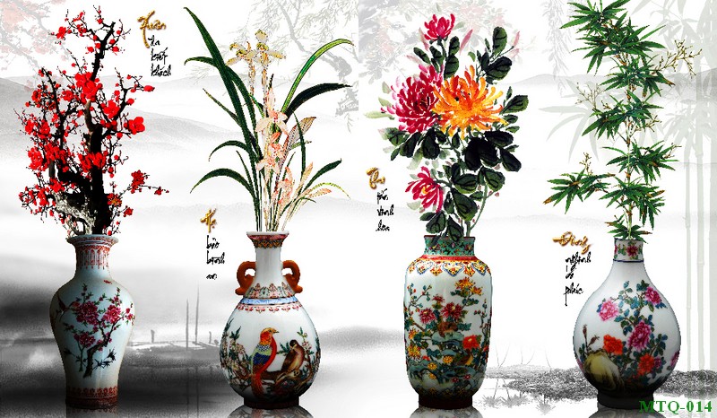 Tranh tứ quý MTQ-014